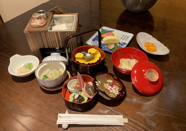 japanese brakfast NISHIYAMA RYOKAN in KYOTO
